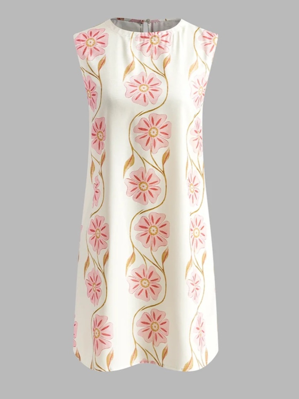 Commense Romantic Print Sleeveless Short Dress - Picture 4 of 5